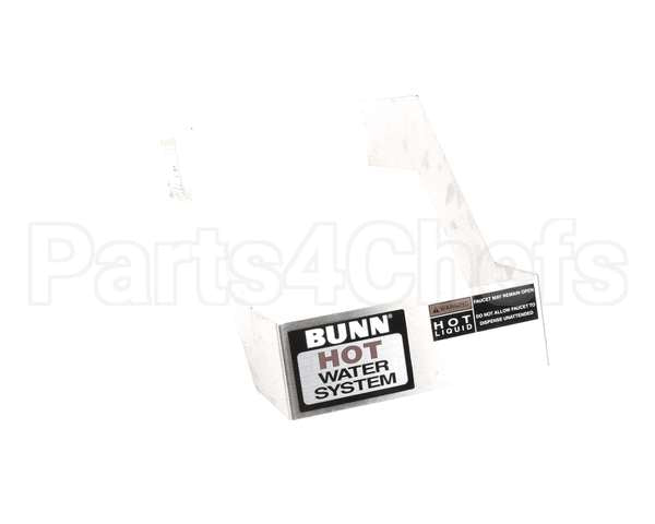 13127.1001 Bunn Kit, Retaining Bracket W Decal-Front Mnt