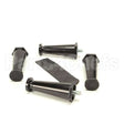 13255.0003 Compatible Bunn Kit, Leg-4.0 Adj Blk Plstc Flg