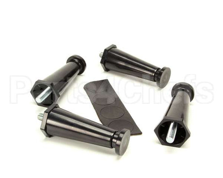 13255.0003 Bunn Kit, Leg-4.0 Adj Blk Plstc Flg