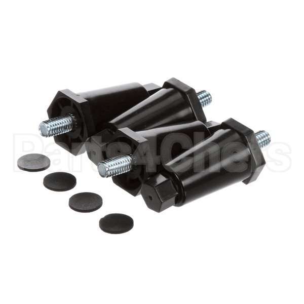 13255.0006 Compatible Bunn Kit, Leg-2.50 Adj Blk Plastic