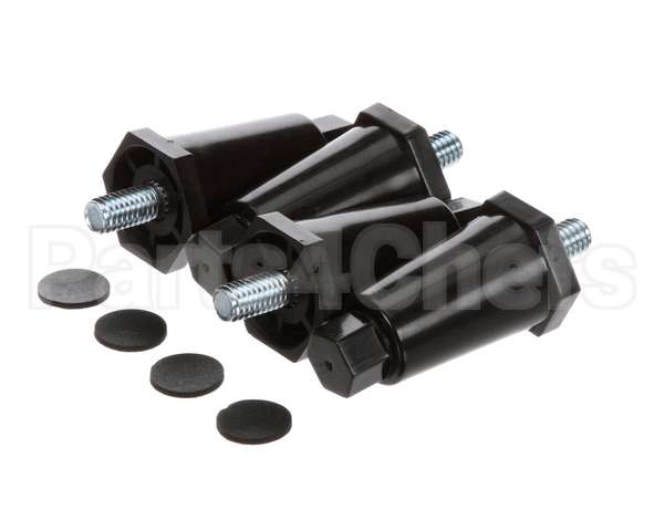 13255.0006 Bunn Kit,Leg-2.50 Adj Blk Plastic