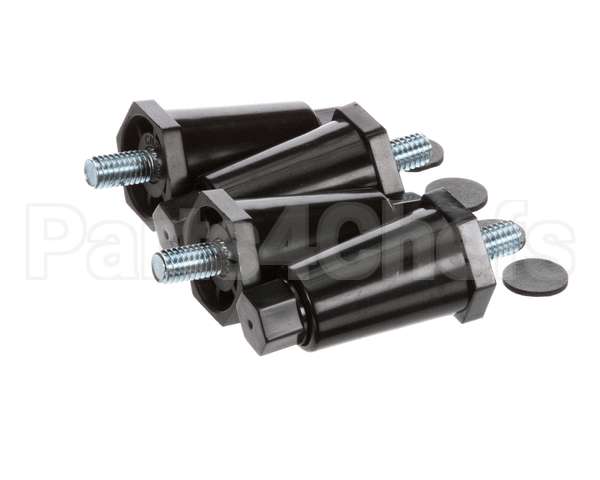 13255.0006 Bunn Kit,Leg-2.50 Adj Blk Plastic