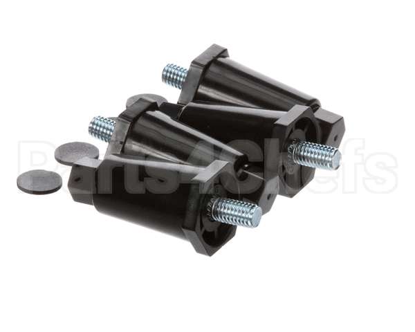 13255.0006 Bunn Kit,Leg-2.50 Adj Blk Plastic