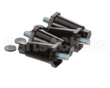 13255.0006 Bunn Kit,Leg-2.50 Adj Blk Plastic