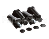 13255.0006 Bunn Kit,Leg-2.50 Adj Blk Plastic