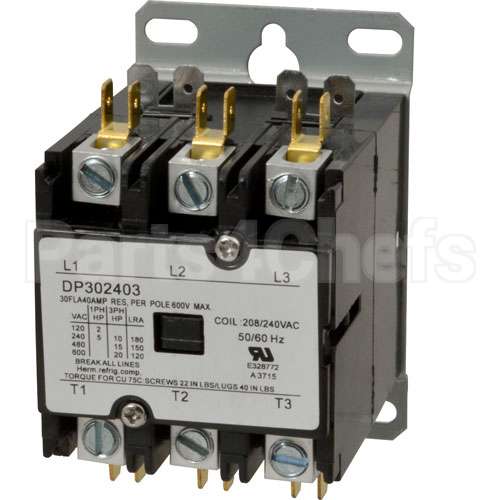 1368 Compatible Dean Contactor (3 Pole, 30Amp, 240V)