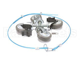 146354 Groen Casters (4 Each: 2 Locking, 2 Non-Lockin