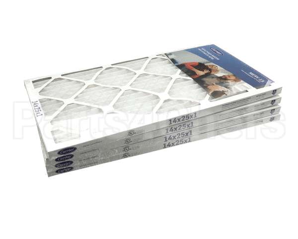 14X25X1-M13-C-P4 Carrier Merv 13 1" Air Filter, 14"X25"X1", 4 Pac