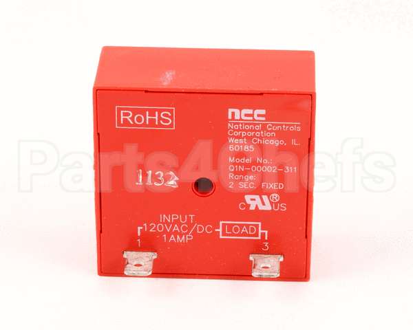 153324 Duke Timer,Delay 120V, 2 Second Fixed