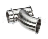 154351 Groen Elbow 45 Deg 3 Tri-Clamp