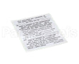 155-000039-001 Pitco Conversion Sticker