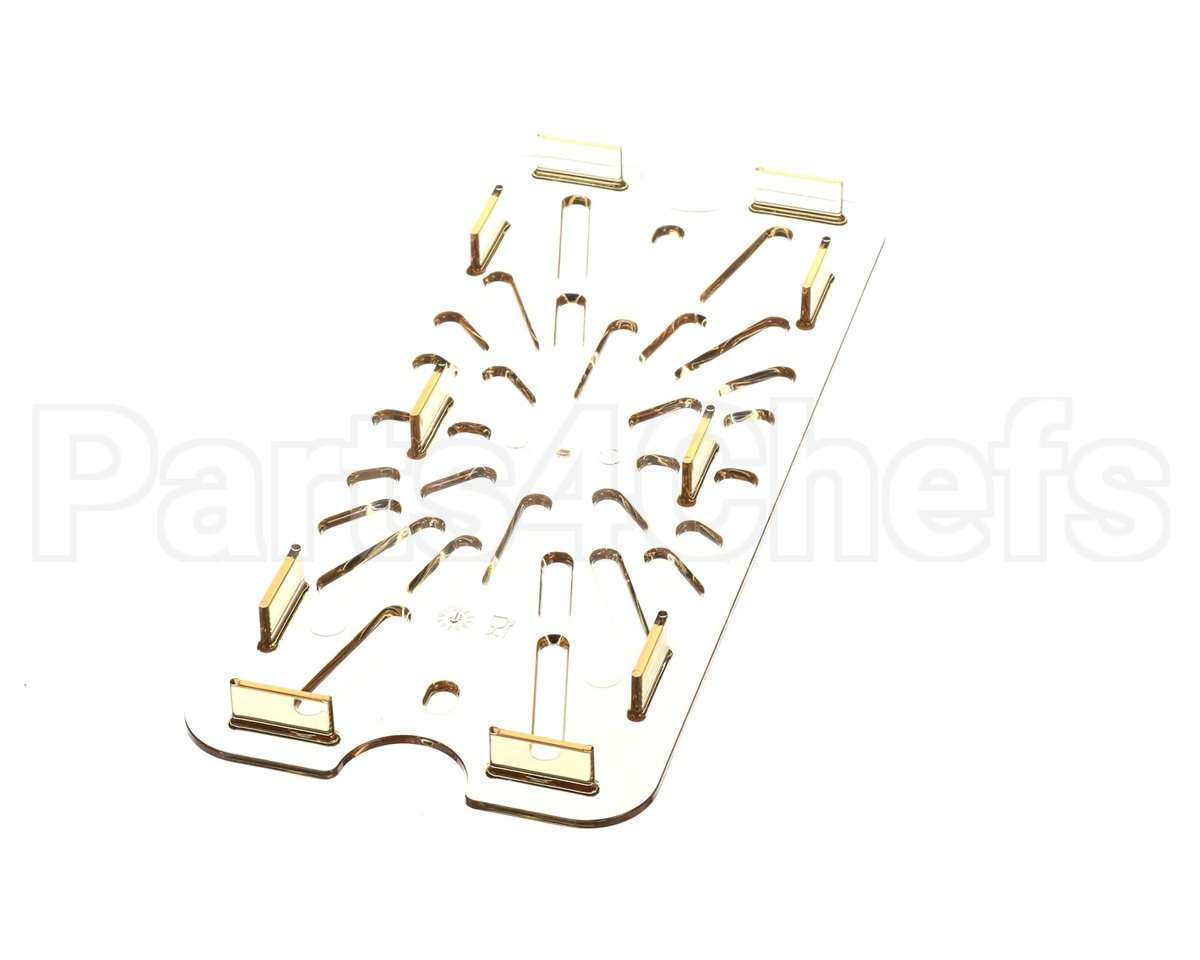 156818 Duke Shelf,Drain 1/3 Size-Amber 6-15/16 X 12-