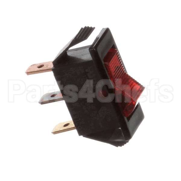 157150 Compatible Groen Switch Rocker 22A, 125Vac Illuminated, Red