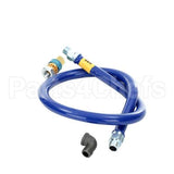 16100BPQ72 Dormont 1 Dia, 72 Blue Hose, Snapfast, 1 Elbow