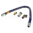 16125BPQ48 Compatible Dormont 1-1/4"Dia., 48" Blue Hose, Snapfast, 1 Elbow