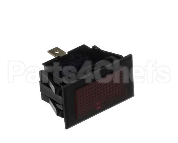 1621000 Garland Lamp-Red Lens Black Bezel 28V