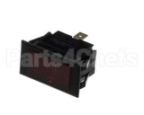 1621000 Garland Lamp-Red Lens Black Bezel 28V