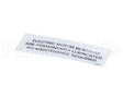 16342 Henny Penny Label - Electric Motor