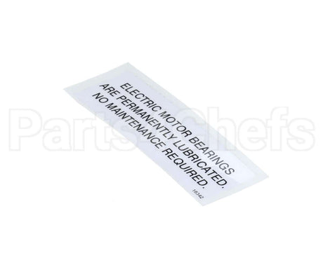 16342 Henny Penny Label - Electric Motor