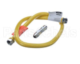 1650NPFS48 Dormont Stationary Gas Connector, 1/2 Dia., 48 L