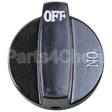 1652 Compatible Southbend Knob, Black 2 Inch Dia Off-On