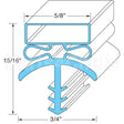 16545 Compatible Bally Door Gasket