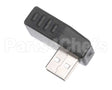 166184 Duke Usb. 2.0 Male To Female Rt. Angle Adapte