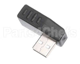 166184 Duke Usb. 2.0 Male To Female Rt. Angle Adapte