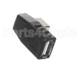 166184 Duke Usb. 2.0 Male To Female Rt. Angle Adapte