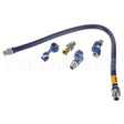1675BPQ2S48 Compatible Dormont 3/4"Dia., 48" Blue Hose, Snapfast, 2 Swivel Max