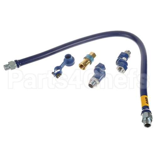 1675BPQ2S48 Compatible Dormont 3/4"Dia., 48" Blue Hose, Snapfast, 2 Swivel Max