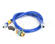 1675BPQ72 Dormont 3/4" Dia., 72" Blue Hose, Snapfast, 1 El