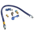 1675BPQS48 Compatible Dormont 3/4"Dia., 48" Blue Hose, Snapfast, Swivel Max