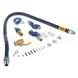 1675KIT2S48 Compatible Dormont 3/4"Dia., 48" Blue Hose, Snapfast, 2 Swivel Max