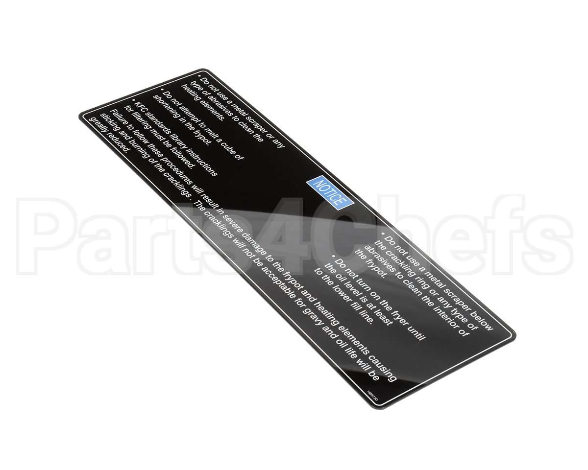 168573 Henny Penny Acrylic Label