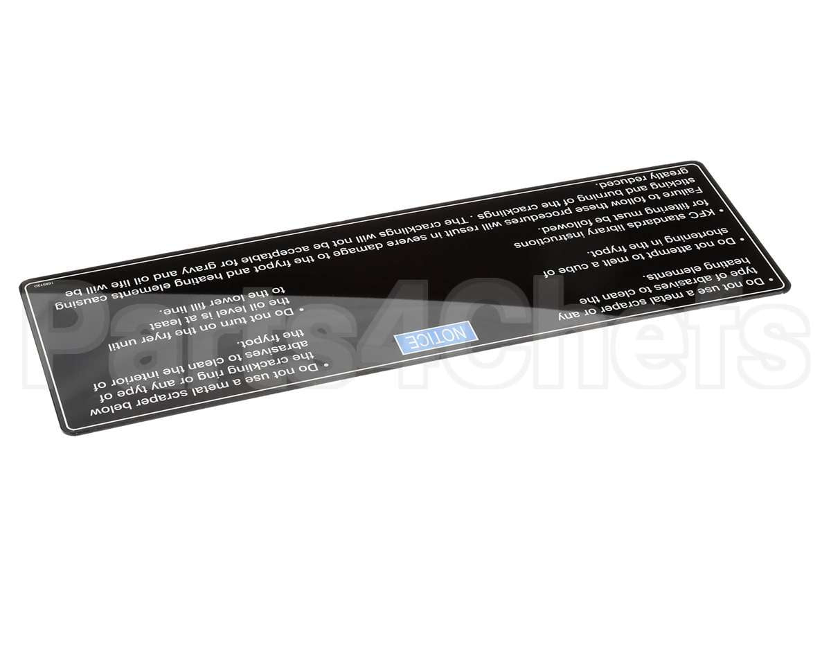 168573 Henny Penny Acrylic Label