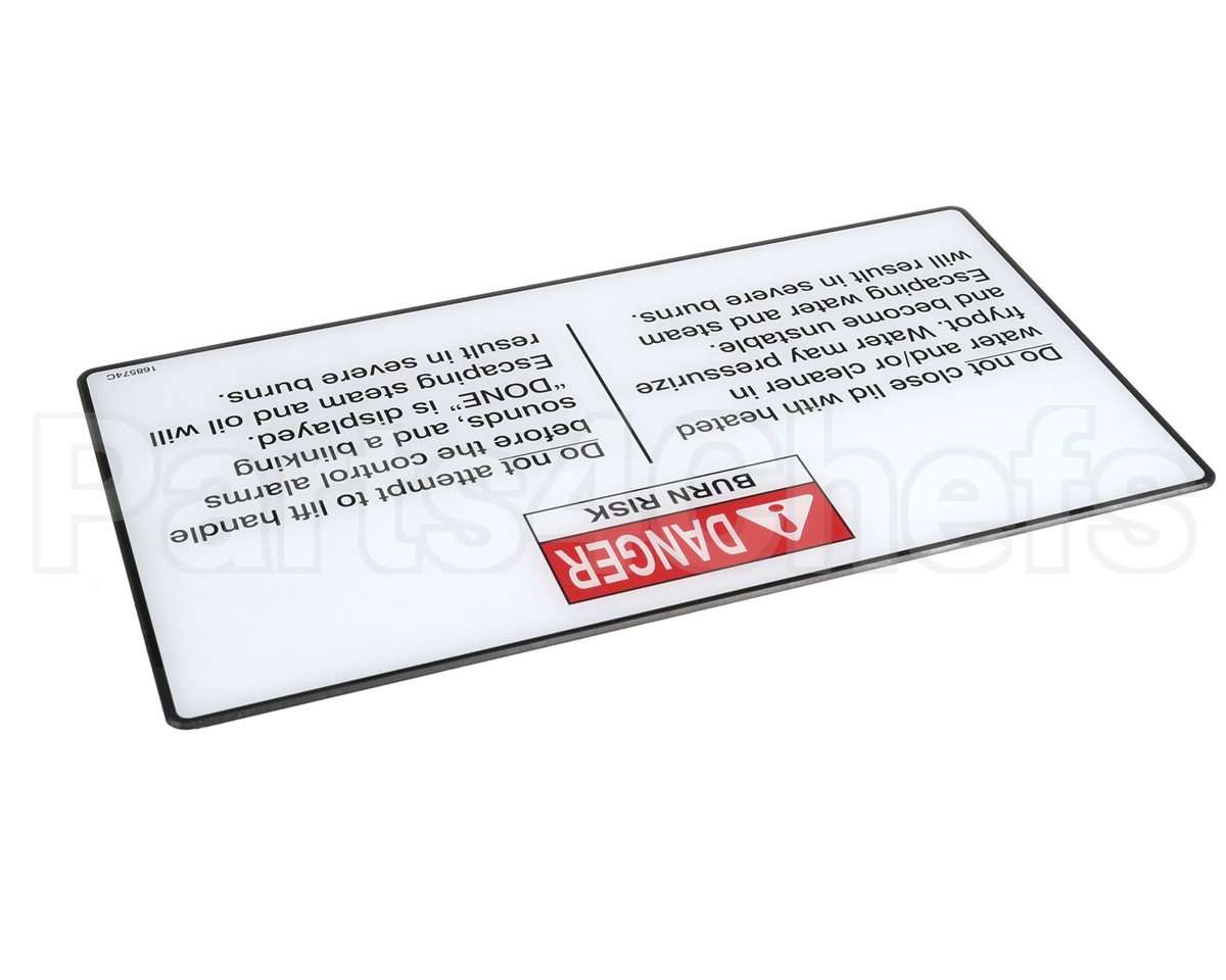 168574 Henny Penny Label-Operation Hazards,Velo
