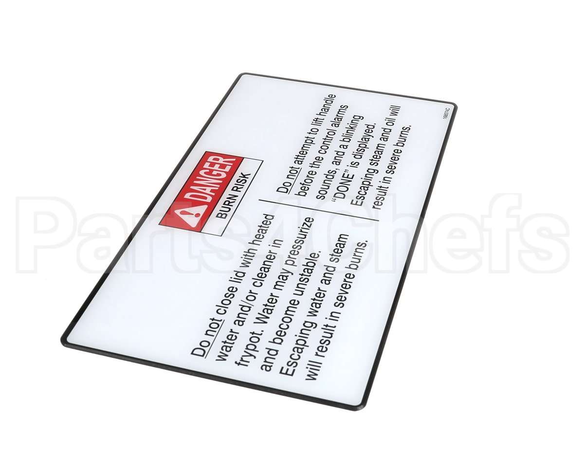 168574 Henny Penny Label-Operation Hazards,Velo
