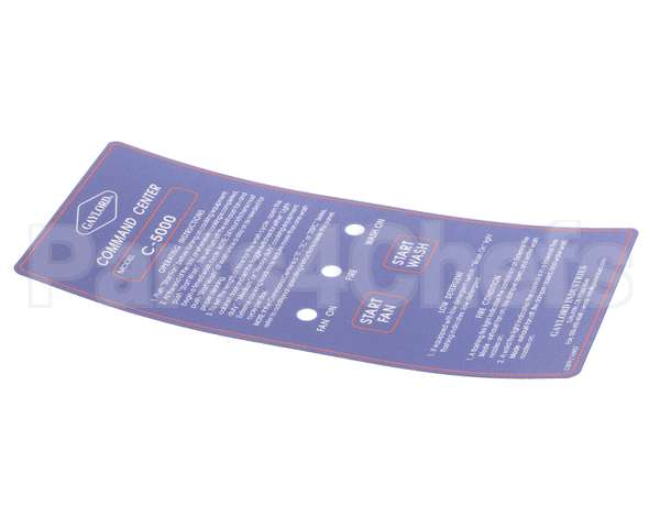 16907 Gaylord C-5000 Mylar Faceplate