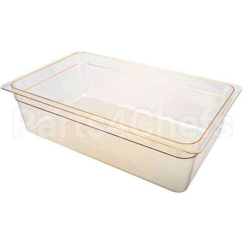 16HP150 Compatible Cambro Pan, Food, H-Pan, Full, 6"D, Amber