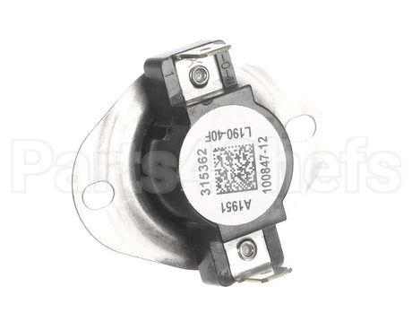 16W74 Lennox Limit Control Spst 190F Close