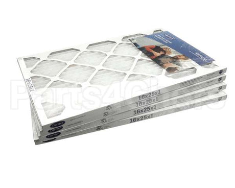 16X25X1-M13-C-P4 Carrier Merv 13 1" Air Filter, 16"X25"X1", 4 Pac