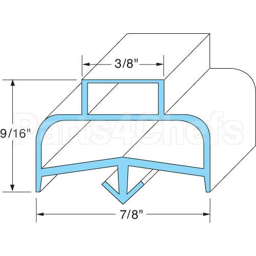1701087 Compatible Delfield Gasket, Door