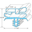 1701289 Compatible Delfield Gasket, Door