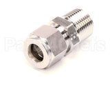 17111 Broaster Connector Comp 1/2 Od X 1/2 Npt