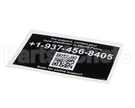 171752 Henny Penny Label-Tech Support, Intl