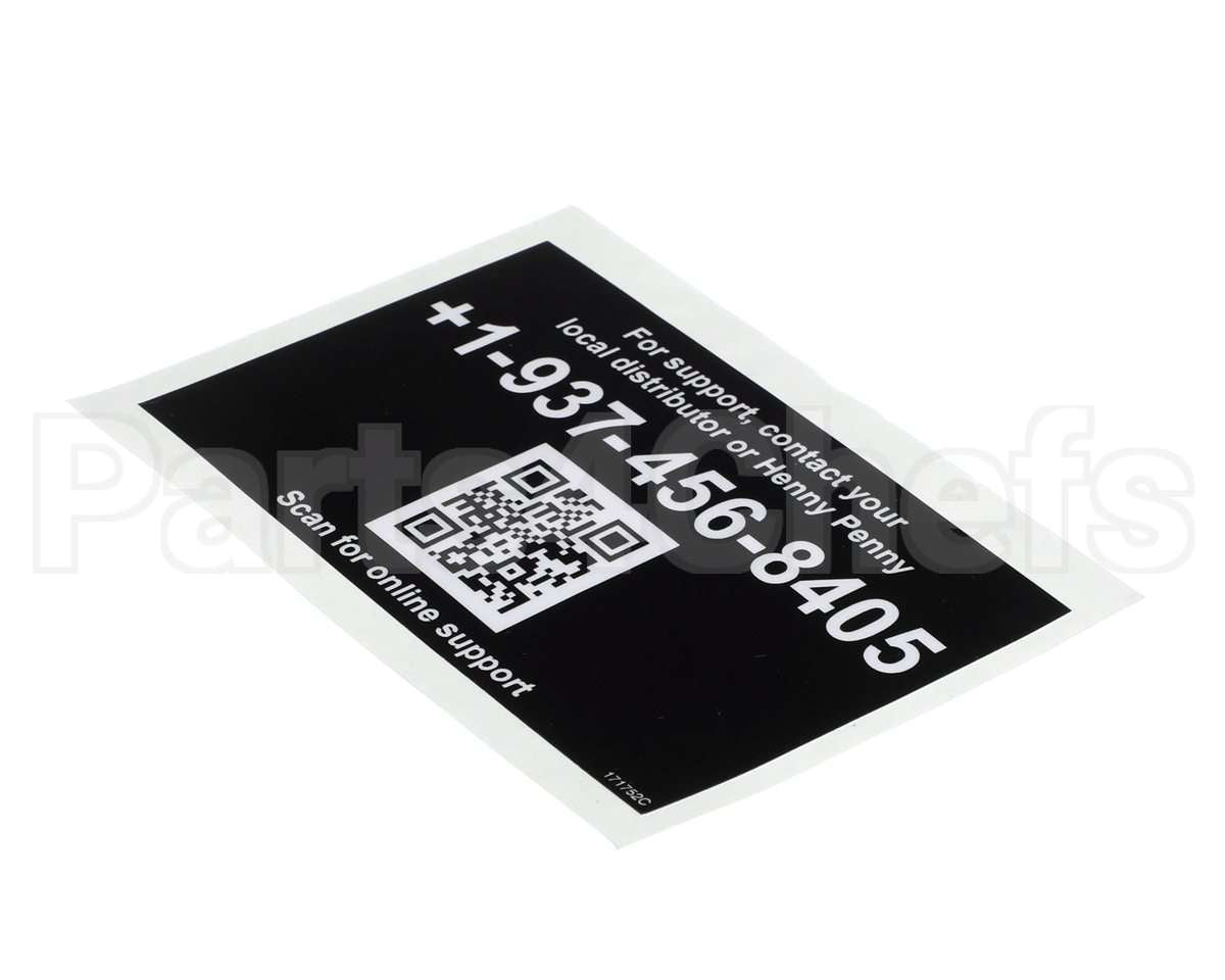 171752 Henny Penny Label-Tech Support, Intl