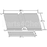 17861 Compatible Blodgett Deflector, Oven Bottom