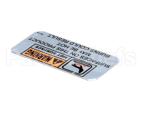 18176 Henny Penny Label-Warning Hot