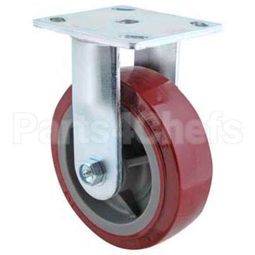 18301-6213 Compatible Carter Hoffman Caster, Rigid(Red, 6")